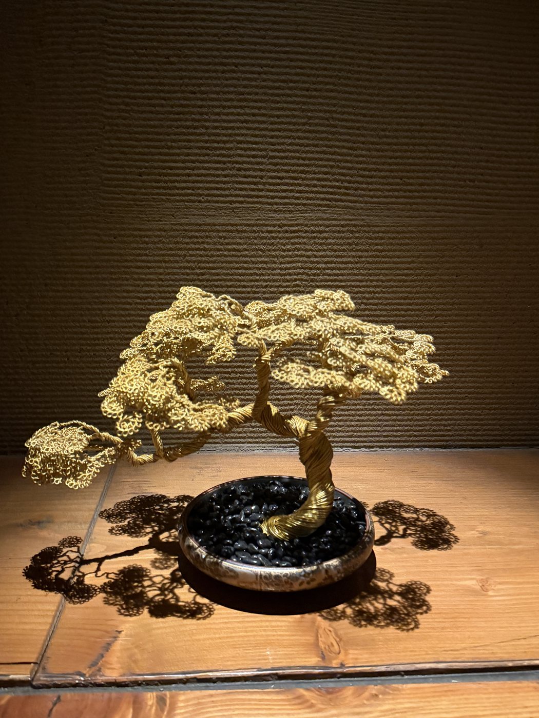 針金盆栽